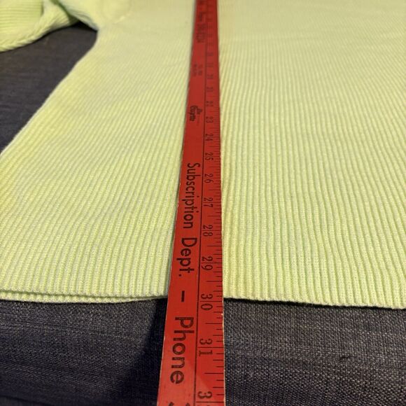 Free People Ottoman Slouchy Oversized Tunic Neon Green Sweater Size XS Cowl Neck - Picture 7 of 7